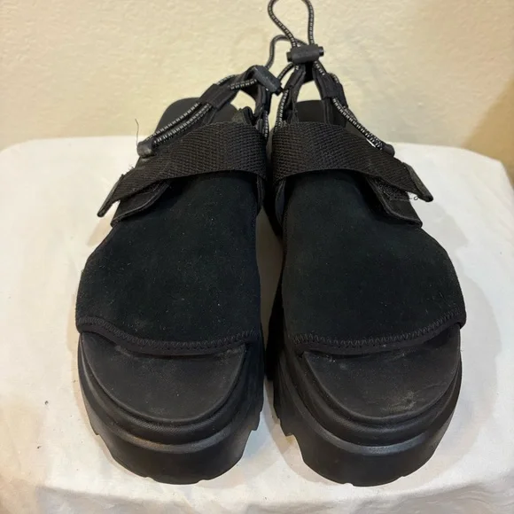 UGG Cady Black Platform Sandals - Picture 2 of 6